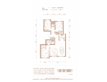 B1户型141㎡三室两厅两卫