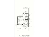 城建北京合院售楼处4室2厅3卫，E-1户型