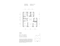 长安悦玺户型图 D-2户型 面积：122.00㎡ 售价：970万